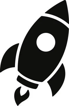 Spacecraft Rocket icon. Space ship launch icon. Rocket ship launch concept... Stock Illustration