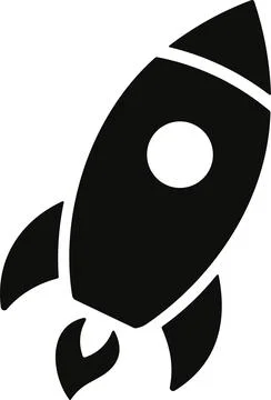 Spacecraft Rocket icon. Space ship launch icon. Rocket ship launch concept... Stock Illustration