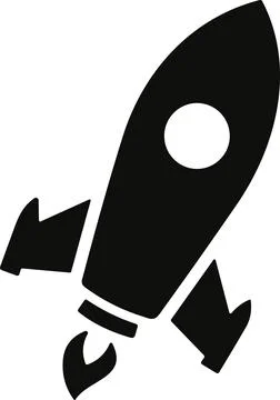 Spacecraft Rocket icon. Space ship launch icon. Rocket ship launch concept... Stock Illustration