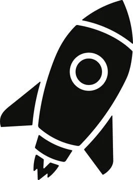 Spacecraft Rocket icon. Space ship launch icon. Rocket ship launch concept... Illustrazione stock