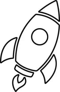 Spacecraft Rocket icon. Space ship launch icon. Rocket ship launch concept... Stock Illustration