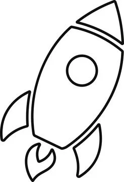Spacecraft Rocket icon. Space ship launch icon. Rocket ship launch concept... Stock Illustration