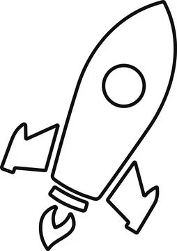 Spacecraft Rocket icon. Space ship launch icon. Rocket ship launch concept... Stock Illustration