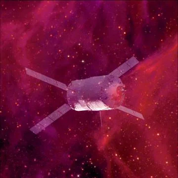 Spacecraft. Science fiction wallpaper. Elements of this image furnished by NA イラスト素材