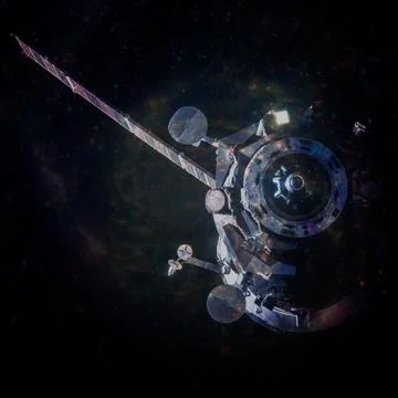 Spacecraft. Science fiction wallpaper. Elements of this image furnished by NA Stock Photos