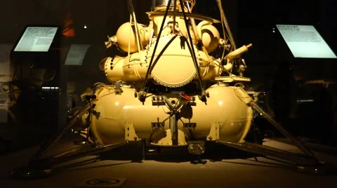 Spacecraft. The slow movement of the camera up. Stock Footage 68796526