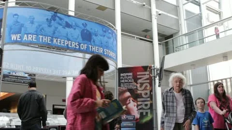Spacefest 2012 display in Airforce Museum Stock Footage 11145218