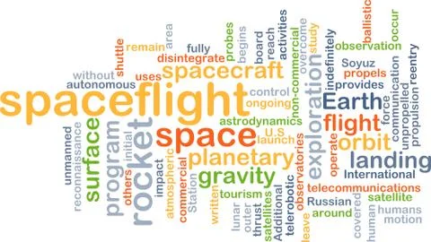 Spaceflight background concept Stock-Illustration