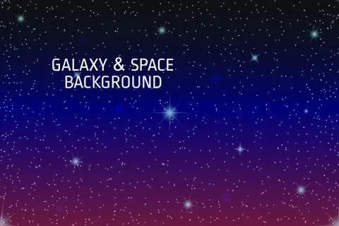 Space/Galaxy Background Vector Illustration Stock Illustration