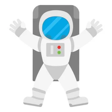Spaceman astronaut in outer space Stock Illustration