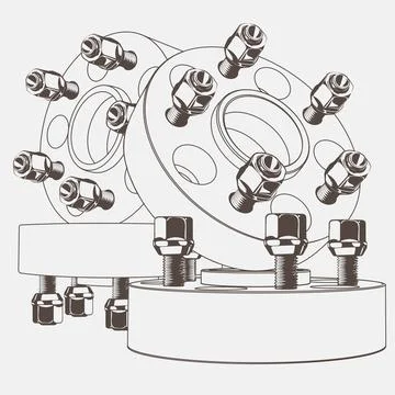 Spacers for expanding Stock Illustration