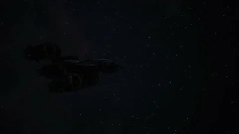 The spaceship is approaching the planet to do the mission 06 Stock Footage 158310439