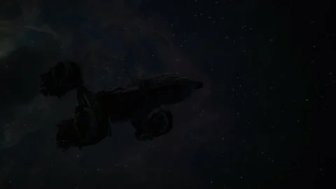 The spaceship is approaching the planet to do the mission 07 Stock Footage 158310991