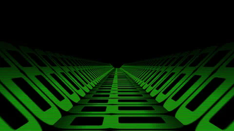 Spaceship Corridor Hall Stock Footage 24805084