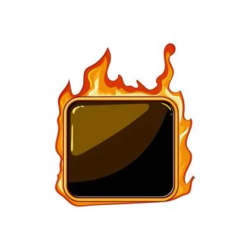 Spaceship fire game button cartoon vector illustration Stockillustratie