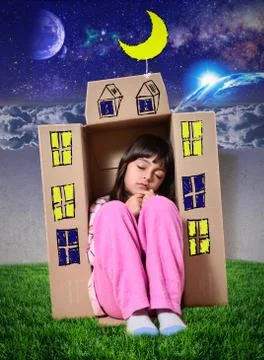 Spaceship flight Stock Photos