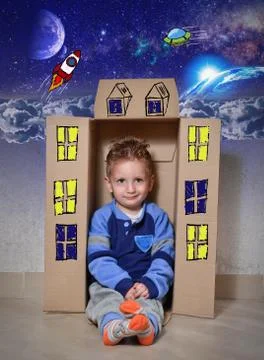 Spaceship flight 写真素材