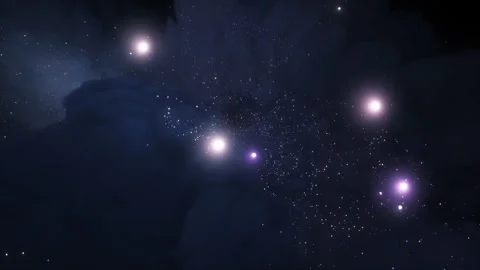 Spaceship flight in space Stock Footage 288839218