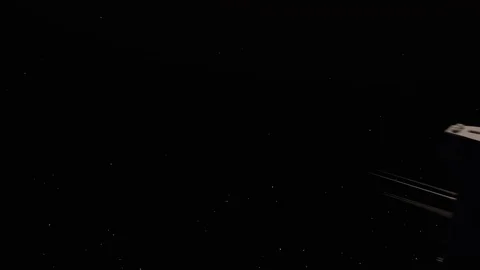 Spaceship flyby deep space Video stock 93904556