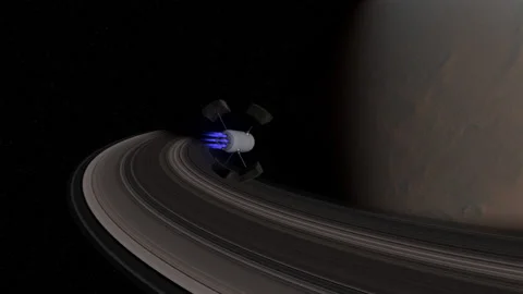 Spaceship Flyby Stock Footage 154668162