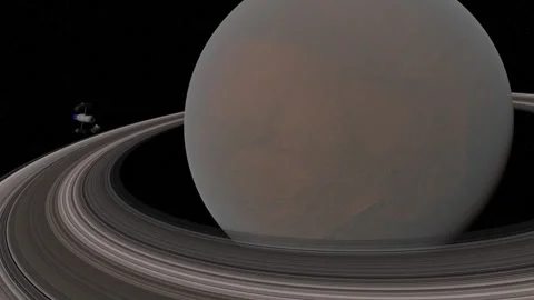 Spaceship Flyby Stock Footage 154779897