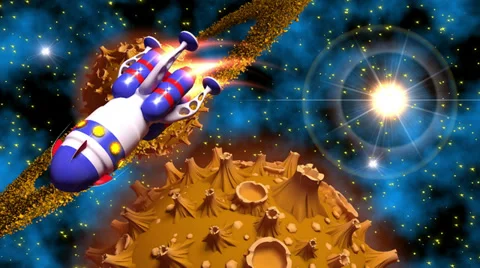 Spaceship Stock Footage 34947241