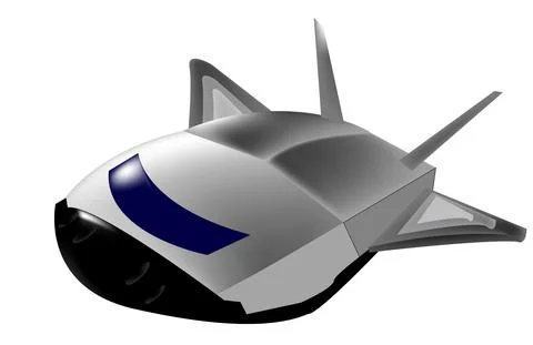 Spaceship of the future Stock Illustration