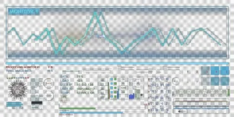 Spaceship HUD cockpit  alpha Stock Footage 46943582