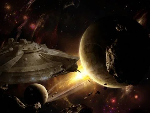 Spaceship Illustrazione stock