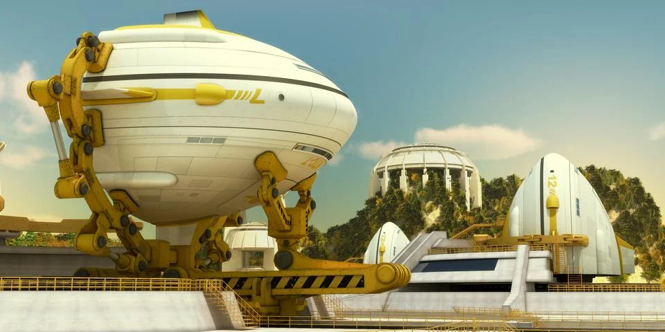 Spaceship Иллюстрация