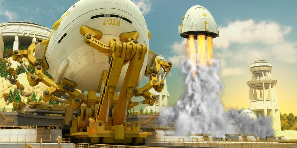 Spaceship Иллюстрация