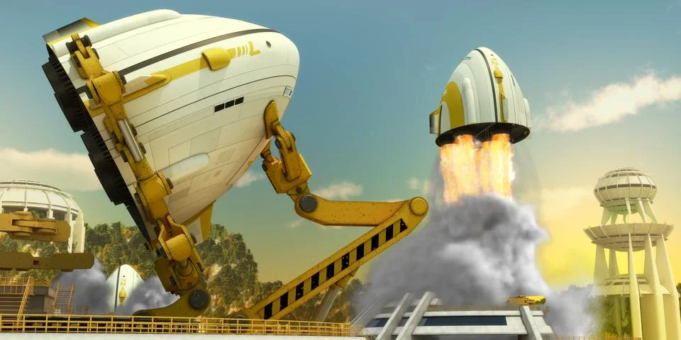 Spaceship Иллюстрация