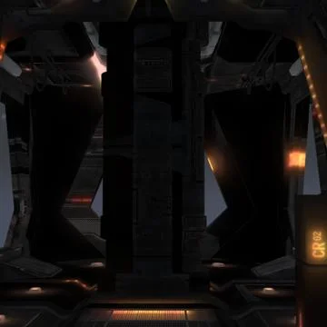 Spaceship interior イラスト素材