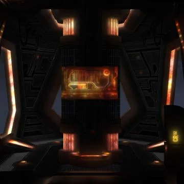 Spaceship interior イラスト素材