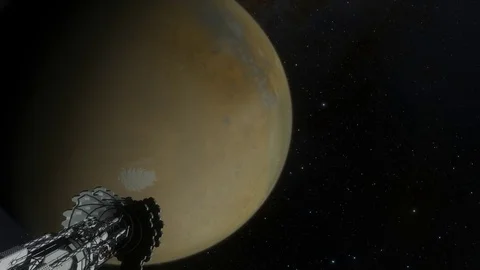 Spaceship Mission to Mars 2 Stock Footage 84959527