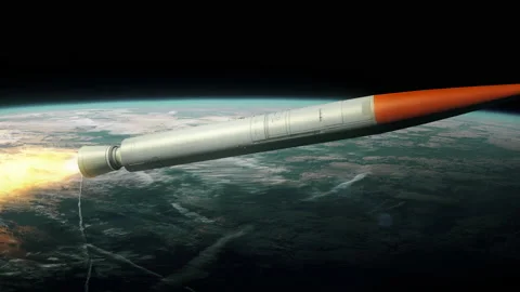 Spaceship in outer space. Earth background. 3d rendering. Stock Footage 163759695