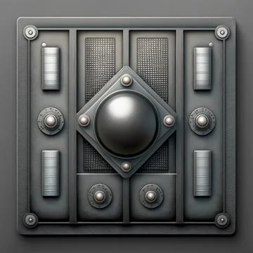 Spaceship panel in detail Stock Illustration