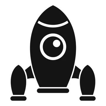 Spaceship is preparing for launch into outer space Stock Illustration