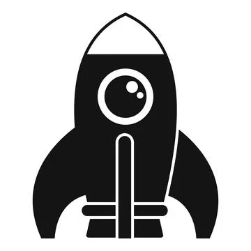 Spaceship rocket launch taking off leaving earth Stock Illustration