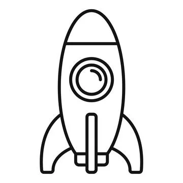 Spaceship rocket taking off to explore the universe Stock Illustration