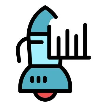 Spaceship showing growing bar chart representing successful startup Stock Illustration