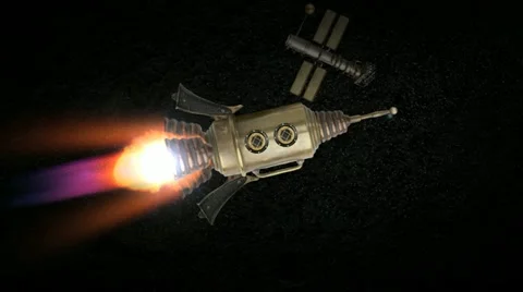 Spaceship space Stock Footage 20633436