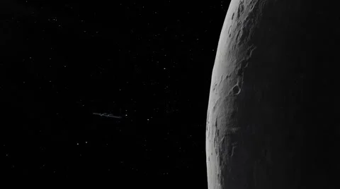 The spaceship speed to leave Video stock 53835491