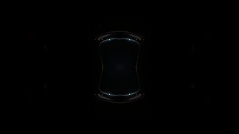 Spaceship view POV at highway hyperloop Stock Footage 97069175