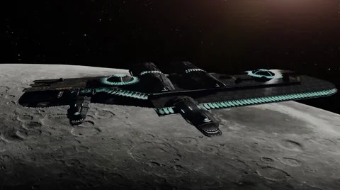 The spaceship,landing Video stock 53835499