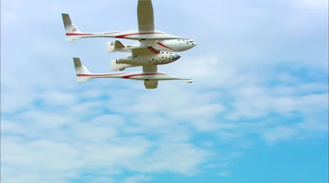 SpaceShipOne Fly By Stock Footage 39718605