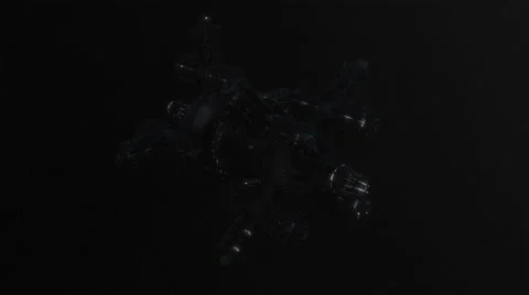 Spacestation in space Stock Footage 64249231