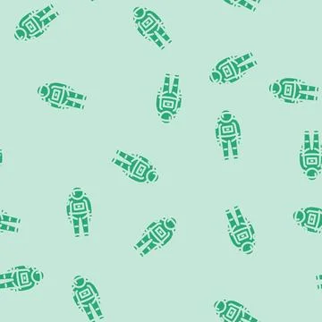 Spacesuit space exploration glyph vector seamless pattern 스톡 일러스트