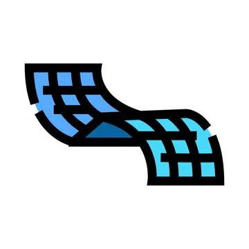 Spacetime grid concept warp physics illustration Stock Illustration
