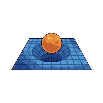 Spacetime Grid illustration Stock Illustration
